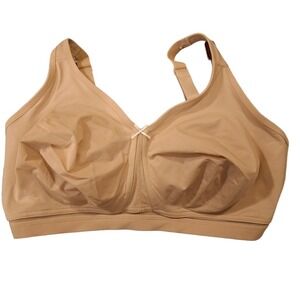 Cacique Tan Cotton Unlined No-wire Bra 44H